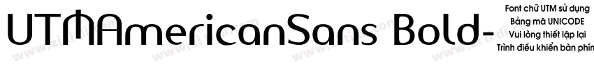 UTMAmericanSans Bold字体转换